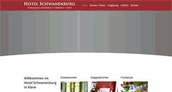 Desktop Screenshot of hotel-schwanenburg.de