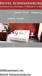 Mobile Screenshot of hotel-schwanenburg.de